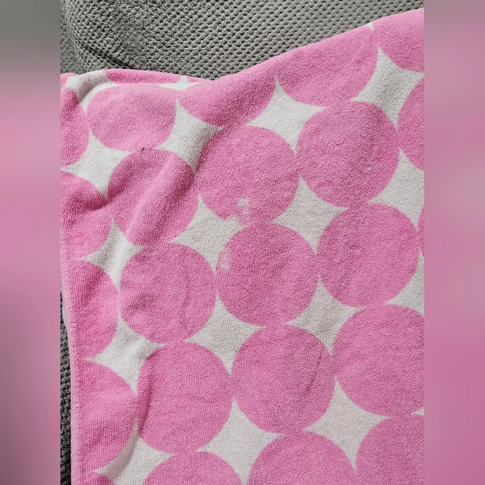 4pc Vintage Victoria's Secret VS PINK Beach Towel Bundle Dog Crest Tie dye Dots